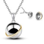 Eternal Love Stainless Steel Pet Memorial Necklace Engravable Heart Pendant Compartments For Ashes Teeth Pet Caskets Urns