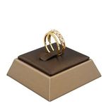 Fashion Costume Jewelry for Women Rings Cuff Style Zircon Plated 18k Gold Ring Women Jewelry