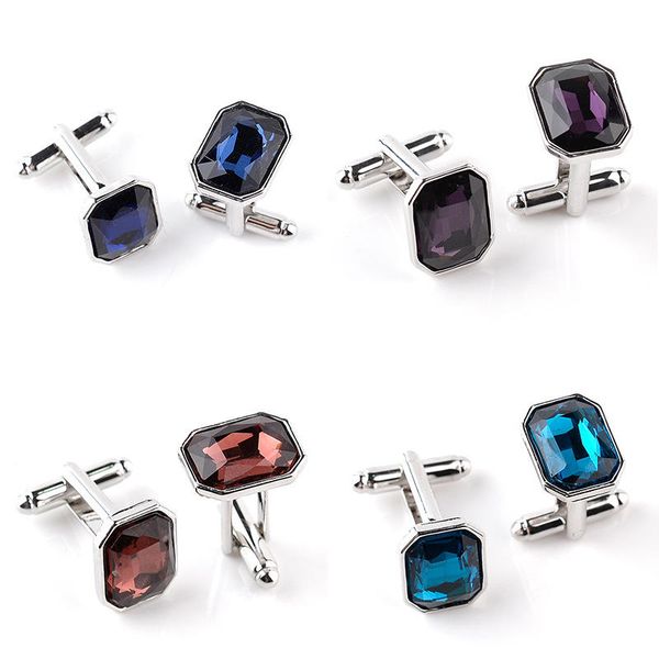 Wholesale Fashion Jewelry Accessories Set Custom Luxury Cufflinks Set Blank Shirts Stainless Steel Metal Cufflinks for Men