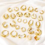 Dyola Vintage High Quality Hollow Earring Hypoallergenic Jewelry 18K Gold Plated Stainless Steel Hoop Earrings For Women
