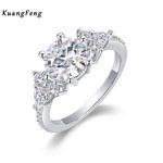 13144 Factory Direct VVS1 925 Sterling Silver Wedding Bands Lab Diamond Cubic Zirconia Moissanite Rings China's Best Selling