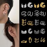 Wholesale 2023 New Design Ear Cuff Gold Leaves No Piercing Ear Clips Fake Cartilage Earring Jewelry for Women Men