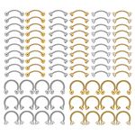 ASTM F136 Titanium Piercing Horseshoe Eyebrow Ring Hoop 16G Ear Tragus Cartilage Helix Conch Earrings Body Piercing Jewelry