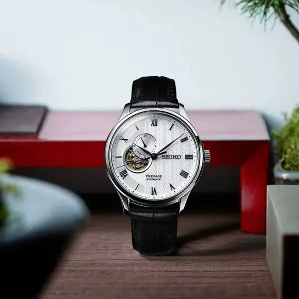 SEIKO 5 Series Automatic Mechanical Movement Limited Edition Leisure Business Large Dial Hollow Mechanical Watch Men's SSA379J1