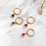 Designer Diamond Statement Korean Earrings Set Hoop Pearl Women Stainless Steel ZIRCON Fine Jewelry Fashion Earrings