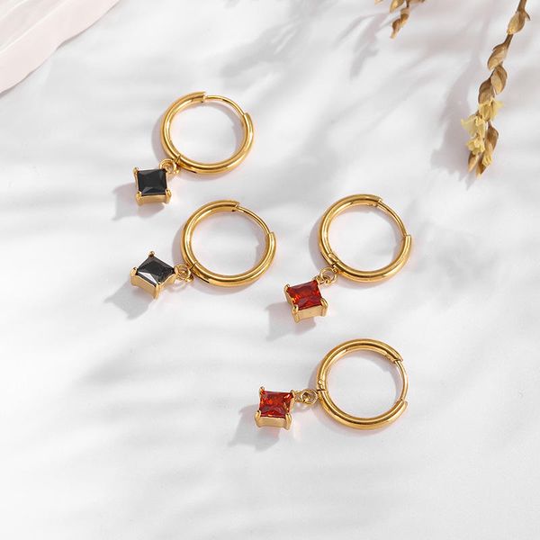 Designer Diamond Statement Korean Earrings Set Hoop Pearl Women Stainless Steel ZIRCON Fine Jewelry Fashion Earrings