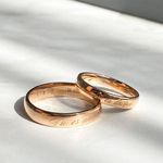 Classic Wedding Ring Bands Name Real 9k 14K 18K Gold Couples Set Ring For Men And Women Diamond Engagement Ring