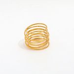 18k Gold Plated Stainless Steel Rings for Women High End Costume Fashion Jewelry