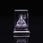 Small Bridge Customization Souvenir Hindu Gods 3d Blank Crystal Gifts Laser Engraving India Crystal Cube