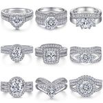Custom Jewelry Fine Jewelry Rings for Women Jewelry Rose Gold S925 Sterling Silver Engagement Wedding 18K Silver 925 Trendy CMA